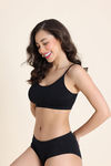 Zivame Unbound Padded Non Wired 3/4th Coverage Bralette (Pack of 2) - Multicolor — thumbnail 3